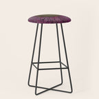 Pink Flower Drawing/ Illustration Stool Gallery Image 1