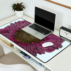 Pink Flower Drawing/ Illustration Desk Mat Gallery Image 2