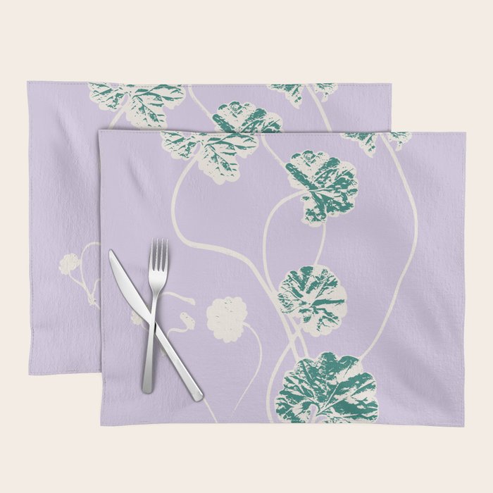 Plant based happyness Ajuga still life Placemat Gallery Image 1
