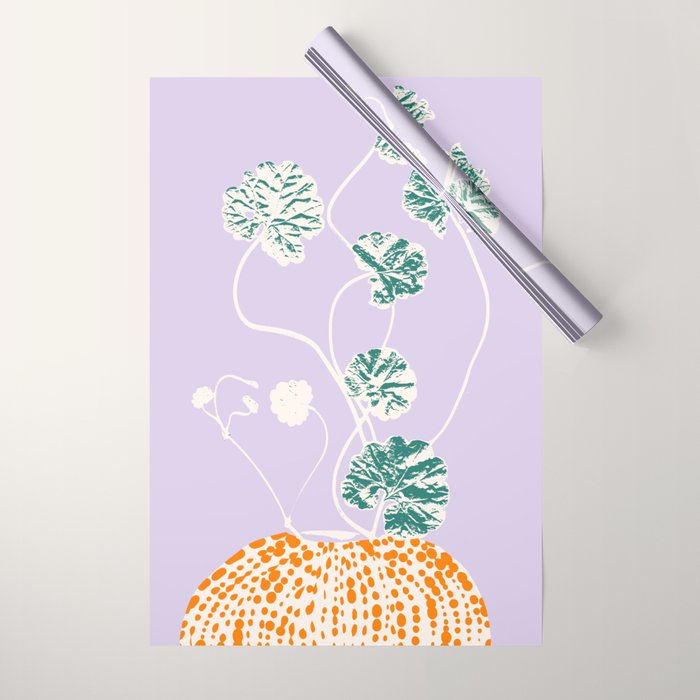 Plant based happyness Ajuga still life Wrapping Paper Gallery Image 1