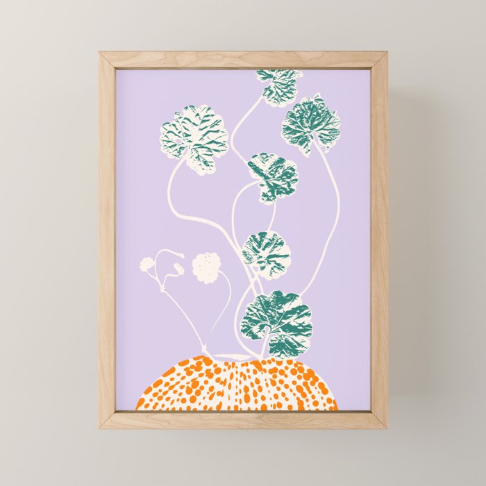 Plant based happyness Ajuga still life Mini Art Print Gallery Image 1