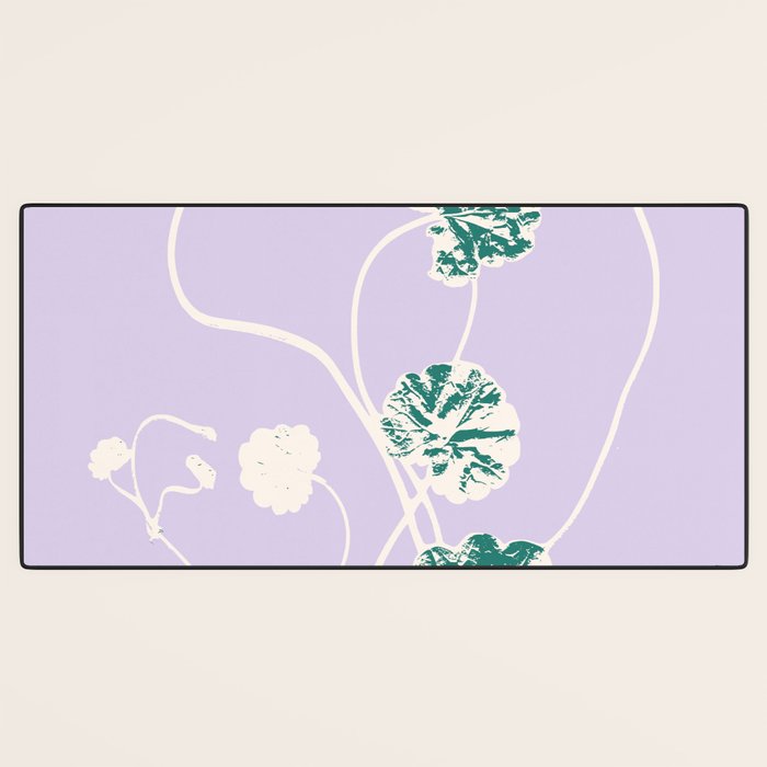 Plant based happyness Ajuga still life Desk Mat Gallery Image 3