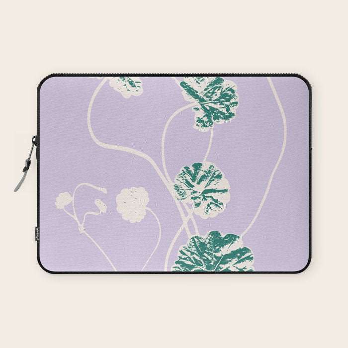 Plant based happyness Ajuga still life Laptop Sleeve Gallery Image 1