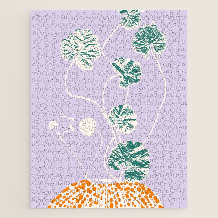 Plant based happyness Ajuga still life Jigsaw Puzzle Gallery Image 1