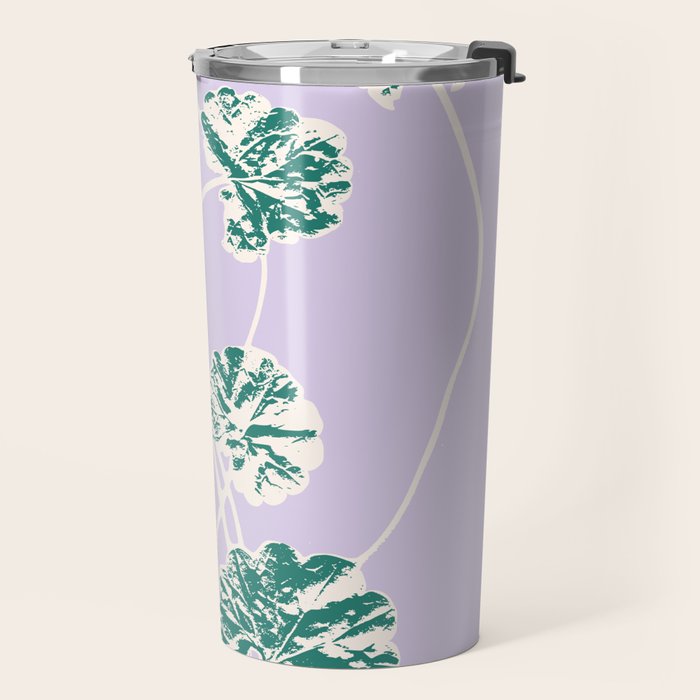 Plant based happyness Ajuga still life Travel Mug Gallery Image 2
