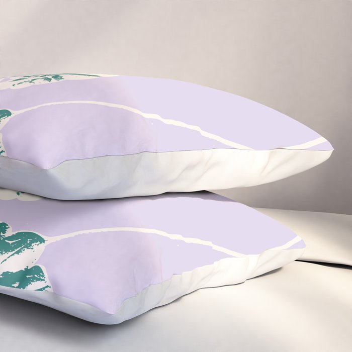 Plant based happyness Ajuga still life Pillow Sham Gallery Image 3