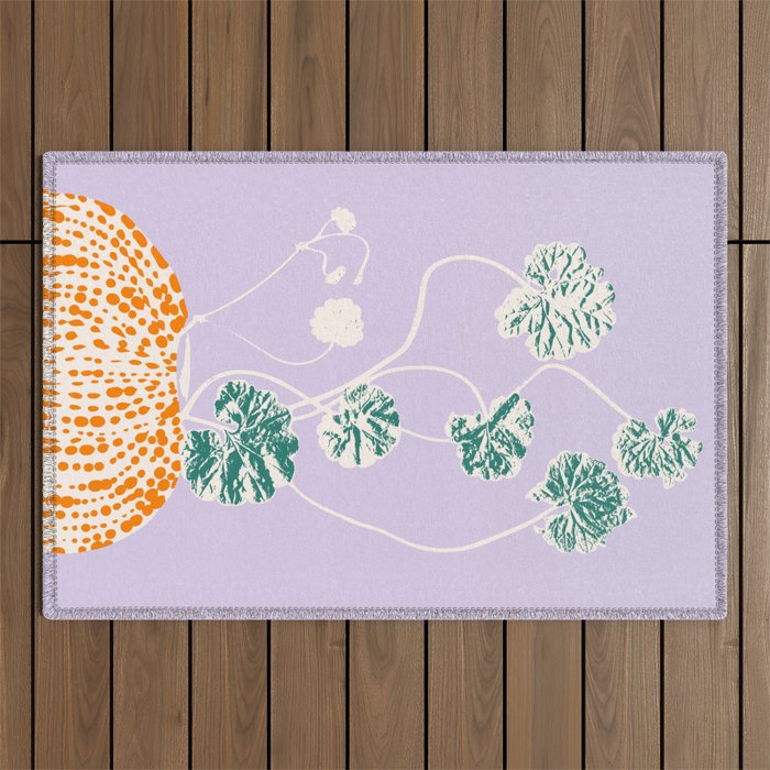 Plant based happyness Ajuga still life Outdoor Rug Gallery Image 1