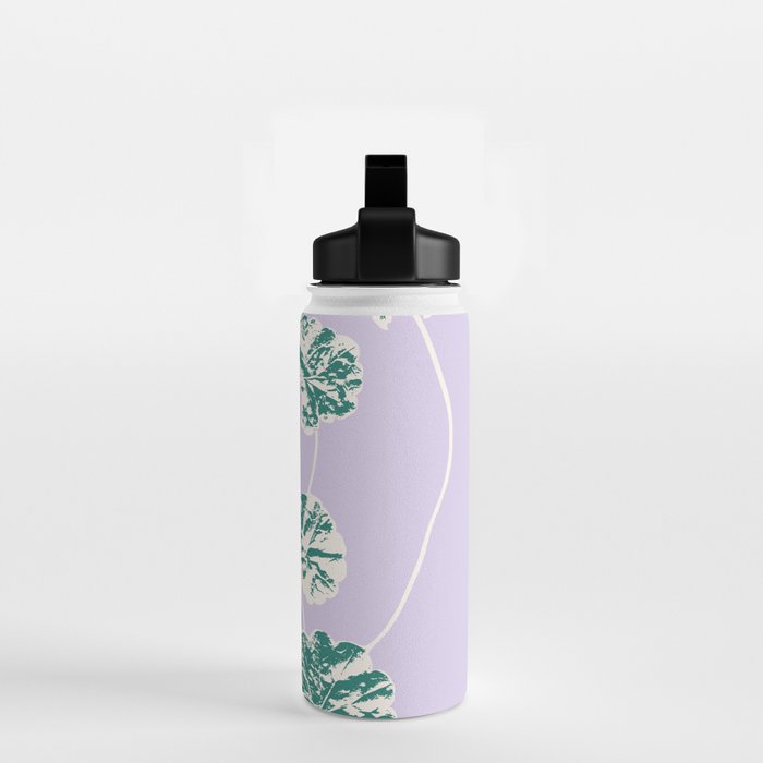 Plant based happyness Ajuga still life Water Bottle Gallery Image 2