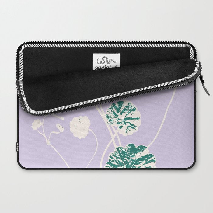 Plant based happyness Ajuga still life Laptop Sleeve Gallery Image 2