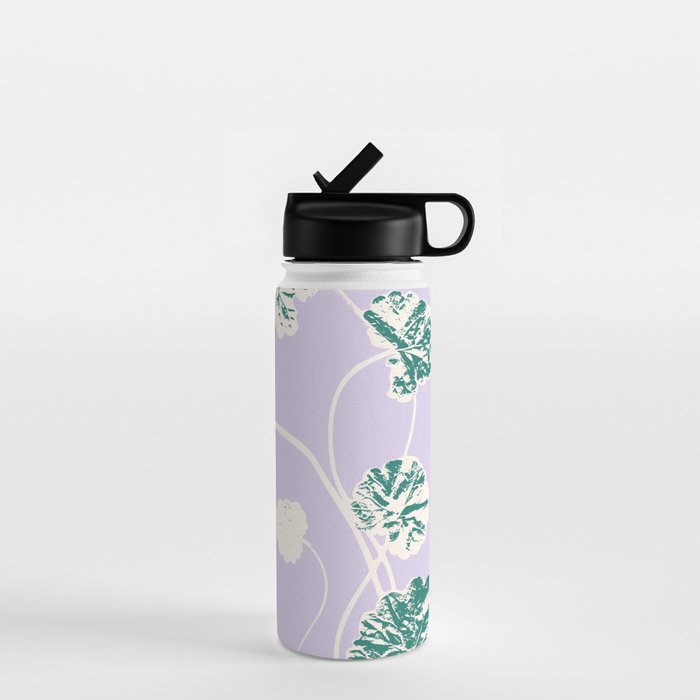 Plant based happyness Ajuga still life Water Bottle Gallery Image 1