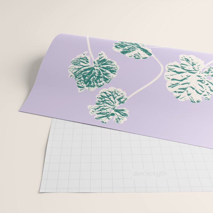Plant based happyness Ajuga still life Wrapping Paper Gallery Image 2