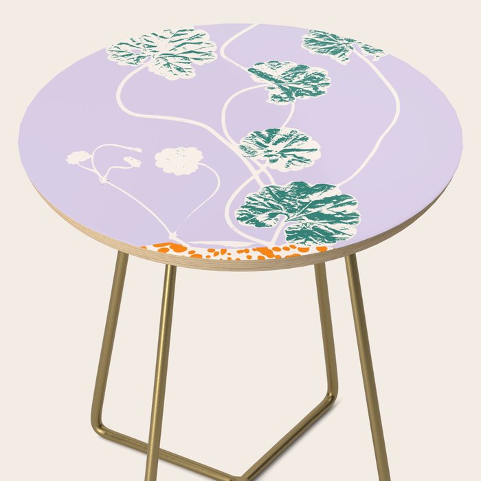 Plant based happyness Ajuga still life Side Table Gallery Image 2