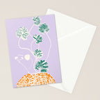 Plant based happyness Ajuga still life Stationery Card Gallery Image 2