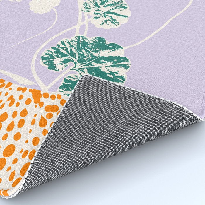 Plant based happyness Ajuga still life Rug Gallery Image 4