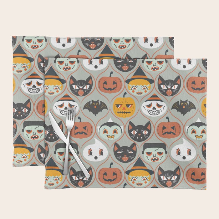 Spooky Sweet Faces Placemat Gallery Image 1