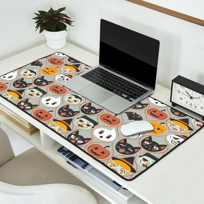 Spooky Sweet Faces Desk Mat Gallery Image 2