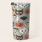 Spooky Sweet Faces Travel Mug Gallery Image 3