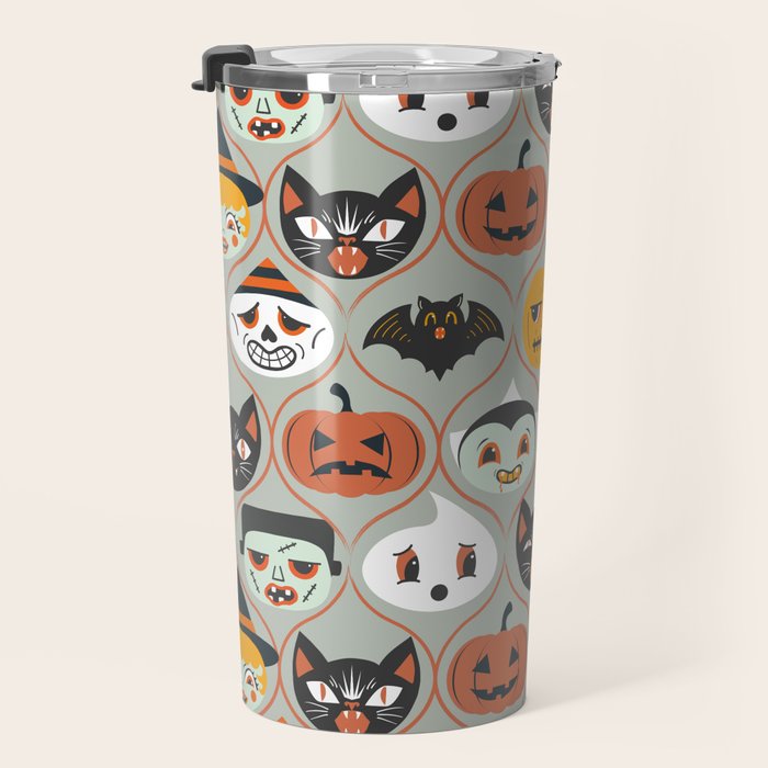 Spooky Sweet Faces Travel Mug Gallery Image 3