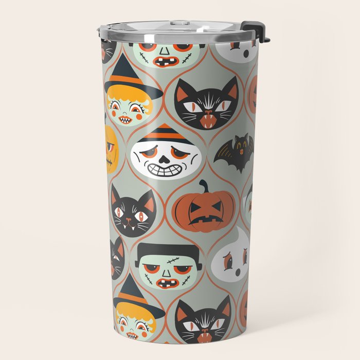 Spooky Sweet Faces Travel Mug Gallery Image 2