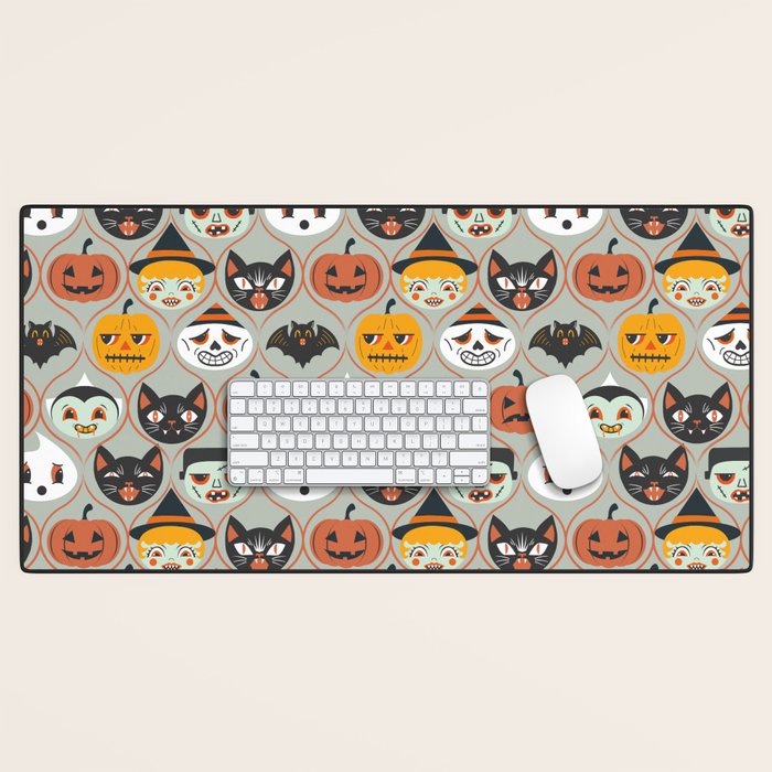 Spooky Sweet Faces Desk Mat Gallery Image 1