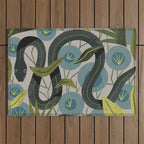 Floral Snake Outdoor Rug Gallery Image 1