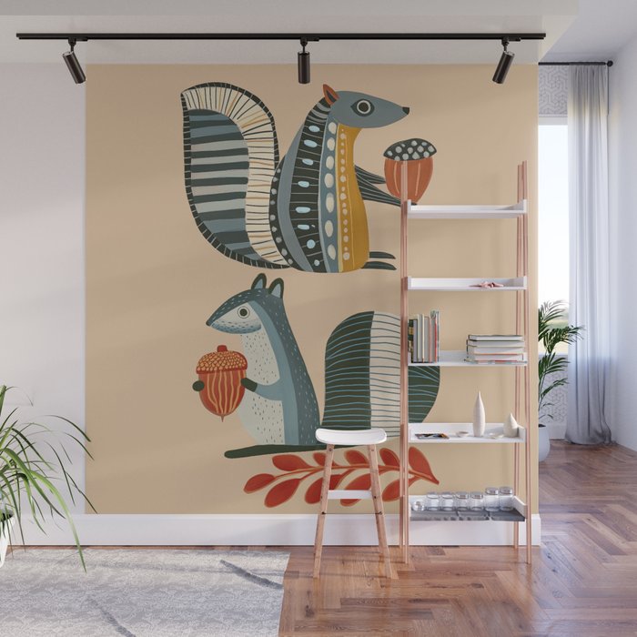 Little Forest Friends Wall Mural Gallery Image 1