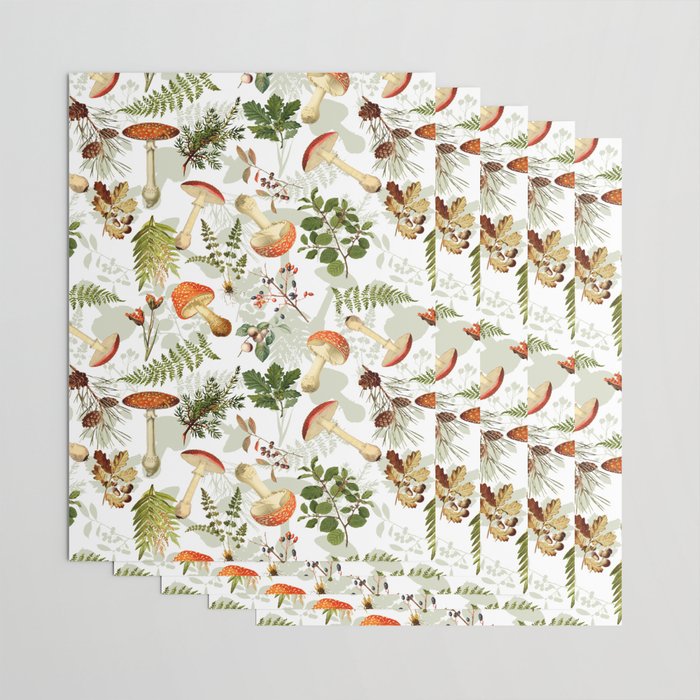 Vintage & Shabby Chic - Autumn Harvest Botanical Garden Wrapping Paper Gallery Image 3