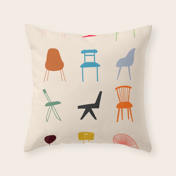 HAVE A SEAT Throw Pillow Gallery Image 1