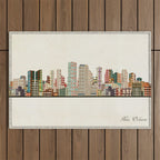 new orleans skyline Outdoor Rug Gallery Image 1