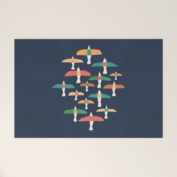 Vintage seagull Welcome Mat Gallery Image 1
