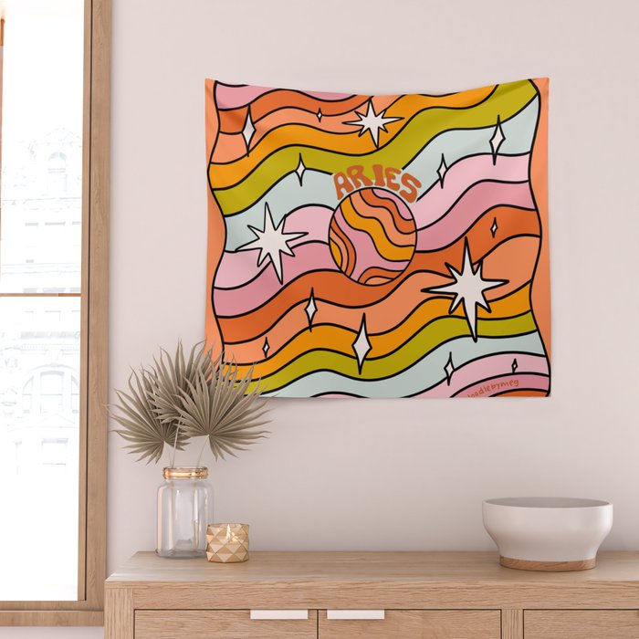 Aries Planet Wall Tapestry Gallery Image 2