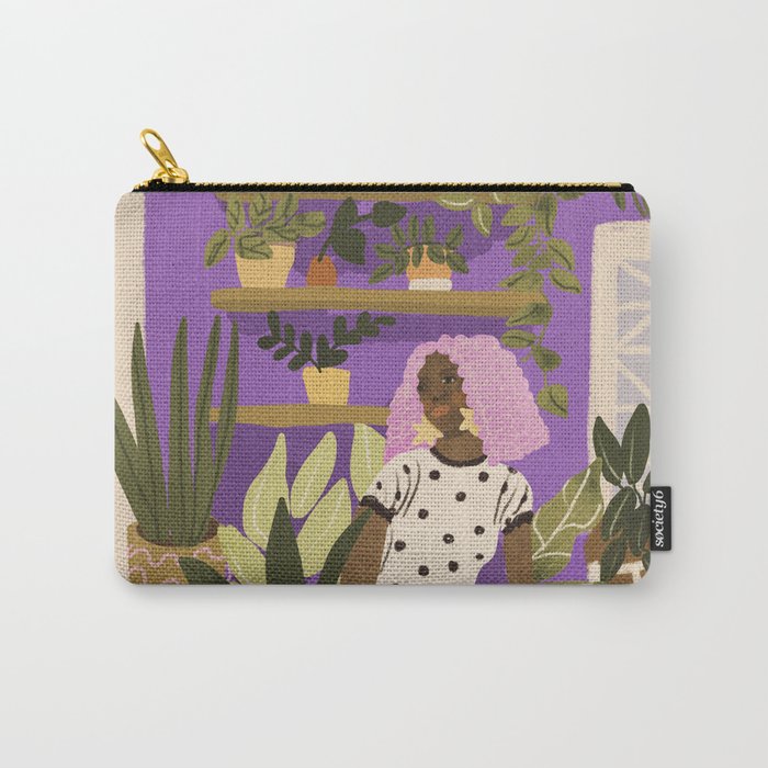 Pink Hair Beauty Carry All Pouch Gallery Image 1