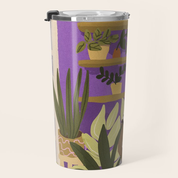 Pink Hair Beauty Travel Mug Gallery Image 3