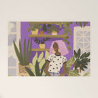 Pink Hair Beauty Welcome Mat Gallery Image 1