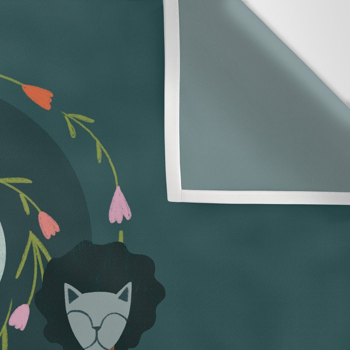 Spring Ritual // Women with animal masks Wall Tapestry Gallery Image 3