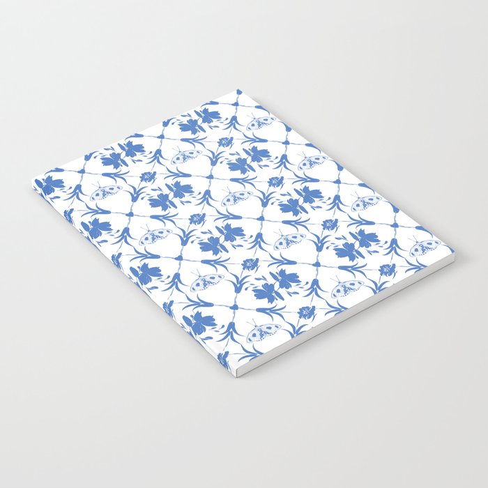 Floral Pleasure blue B Notebook Gallery Image 2