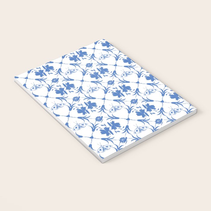 Floral Pleasure blue B Notebook Gallery Image 3