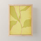 Green and pink botanical abstract Mini Art Print Gallery Image 1