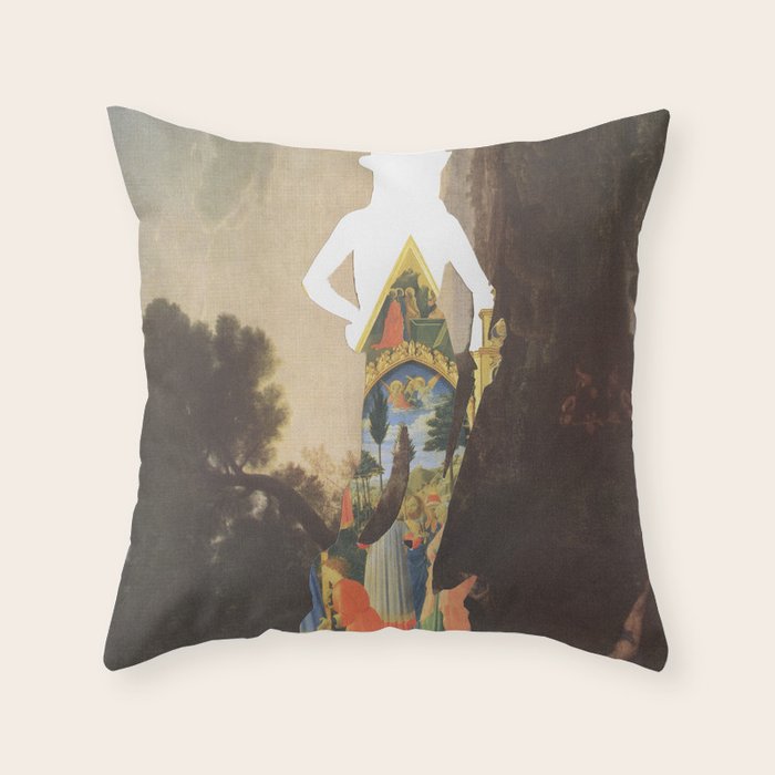Between Two Civilizations 2 Throw Pillow Gallery Image 6