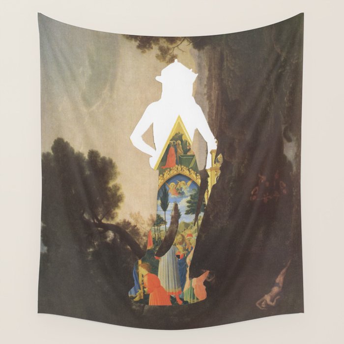 Between Two Civilizations 2 Wall Tapestry Gallery Image 1