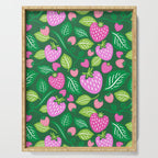 Strawberry Fields - Pink and Green Serving Tray Gallery Image 1