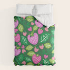 Strawberry Fields - Pink and Green Comforter Gallery Image 6