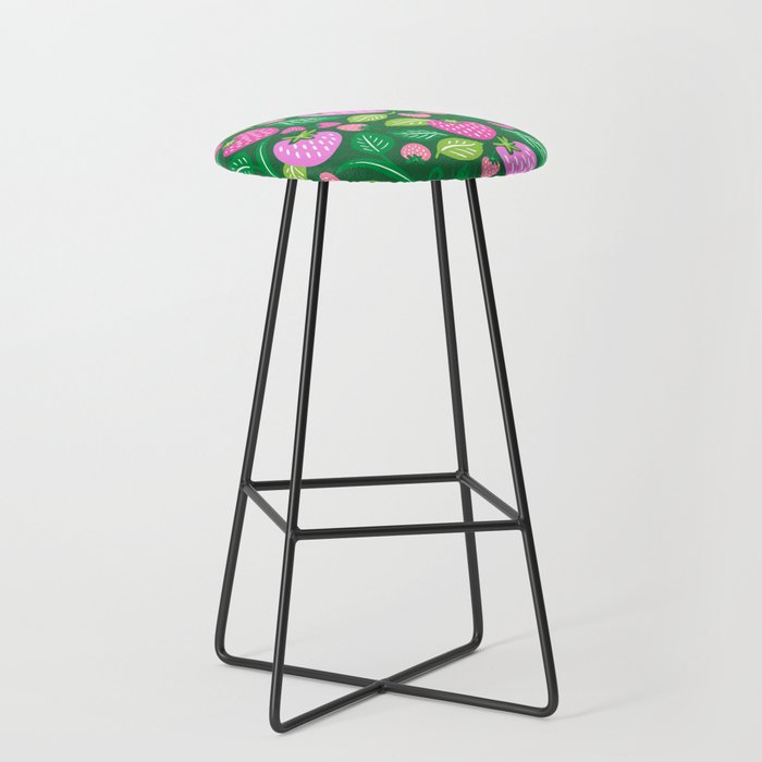 Strawberry Fields - Pink and Green Stool Gallery Image 1