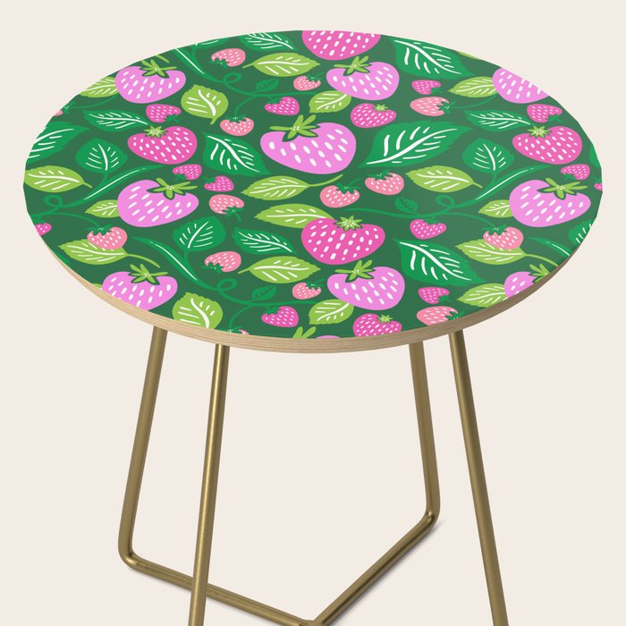 Strawberry Fields - Pink and Green Side Table Gallery Image 2