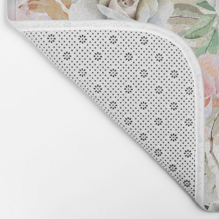 Nice flowered lush garden 4 Bath Mat Gallery Image 2