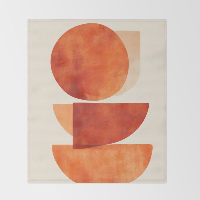 Desert Shapes III Throw Blanket Gallery Image 2