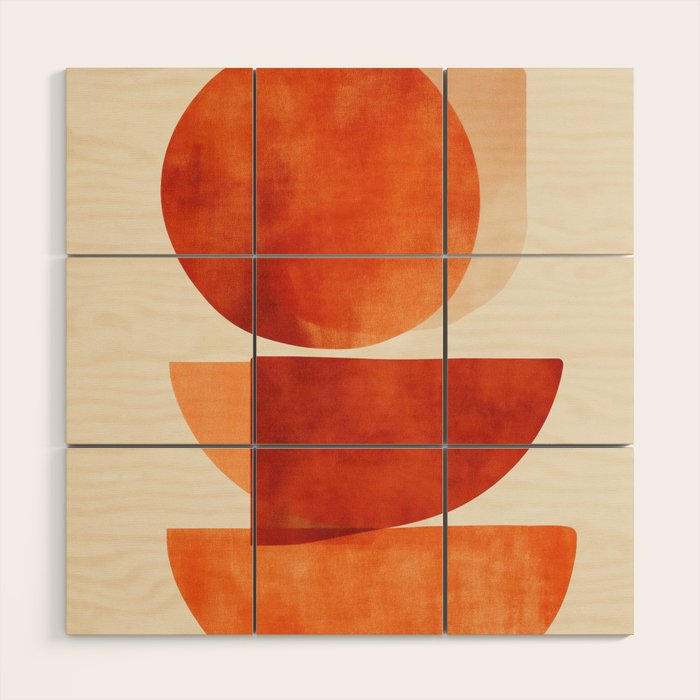 Desert Shapes III Wood Wall Art Gallery Image 1
