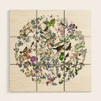 bird menagerie Wood Wall Art Gallery Image 1