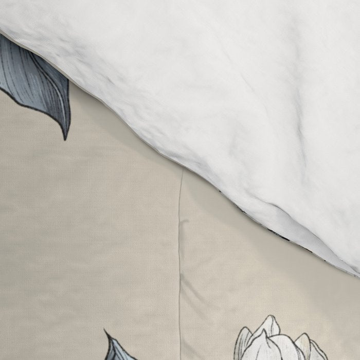 Elegant branch of white magnolia Comforter Gallery Image 4
