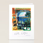 1962 Picasso COTE D'AZUR French Riviera Travel Poster Stationery Card Gallery Image 2